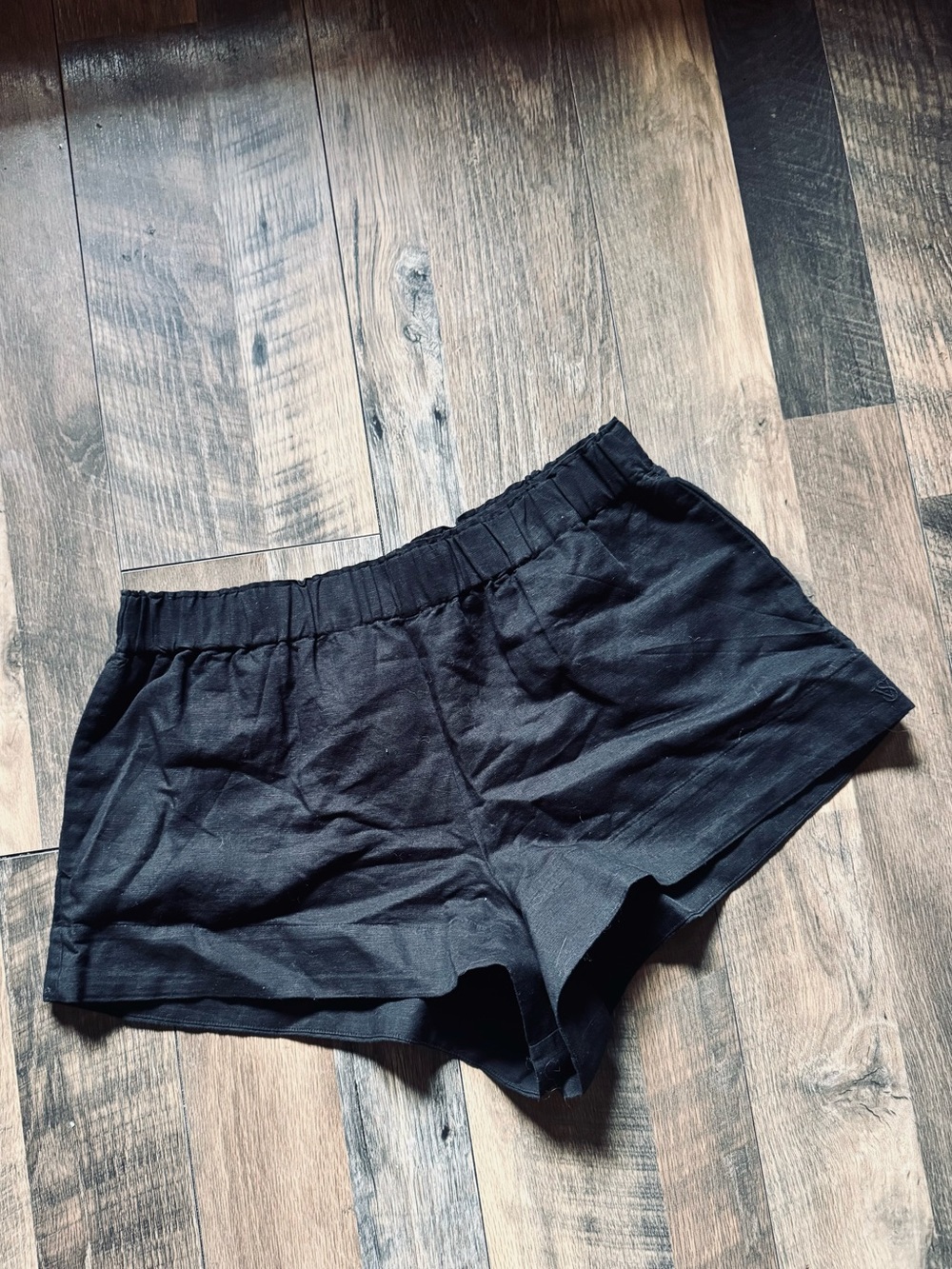 Victoria's Secret Linen Swim Coverup Elastic-Waist Athletic Shorts